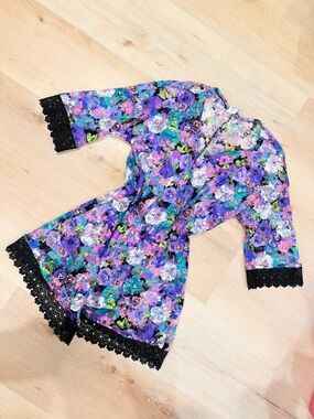 Colorful Lace Cover Up